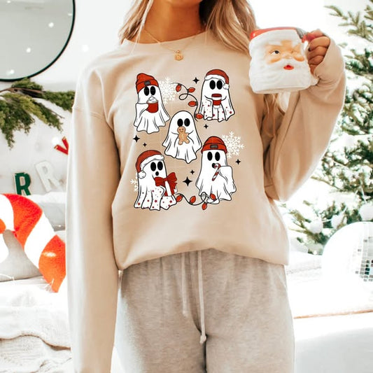 MERRY GHOSTS CREWNECK SWEATSHIRT