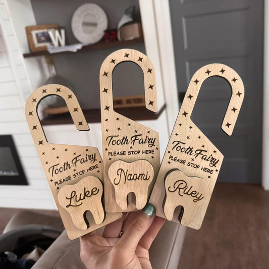 Personalized Tooth Fairy Doorhanger (PREORDER - SHIPS IN 4-5 WEEKS)