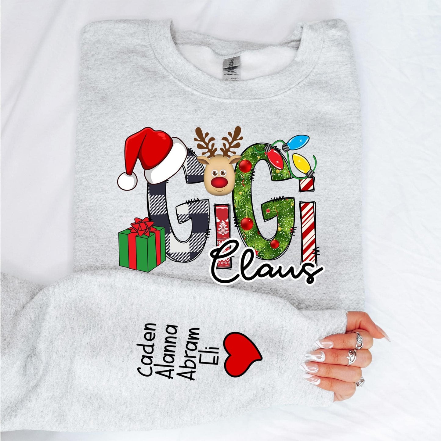 Custom Name Claus Tee or Sweatshirt (PREORDER - ETA 2 WEEKS)