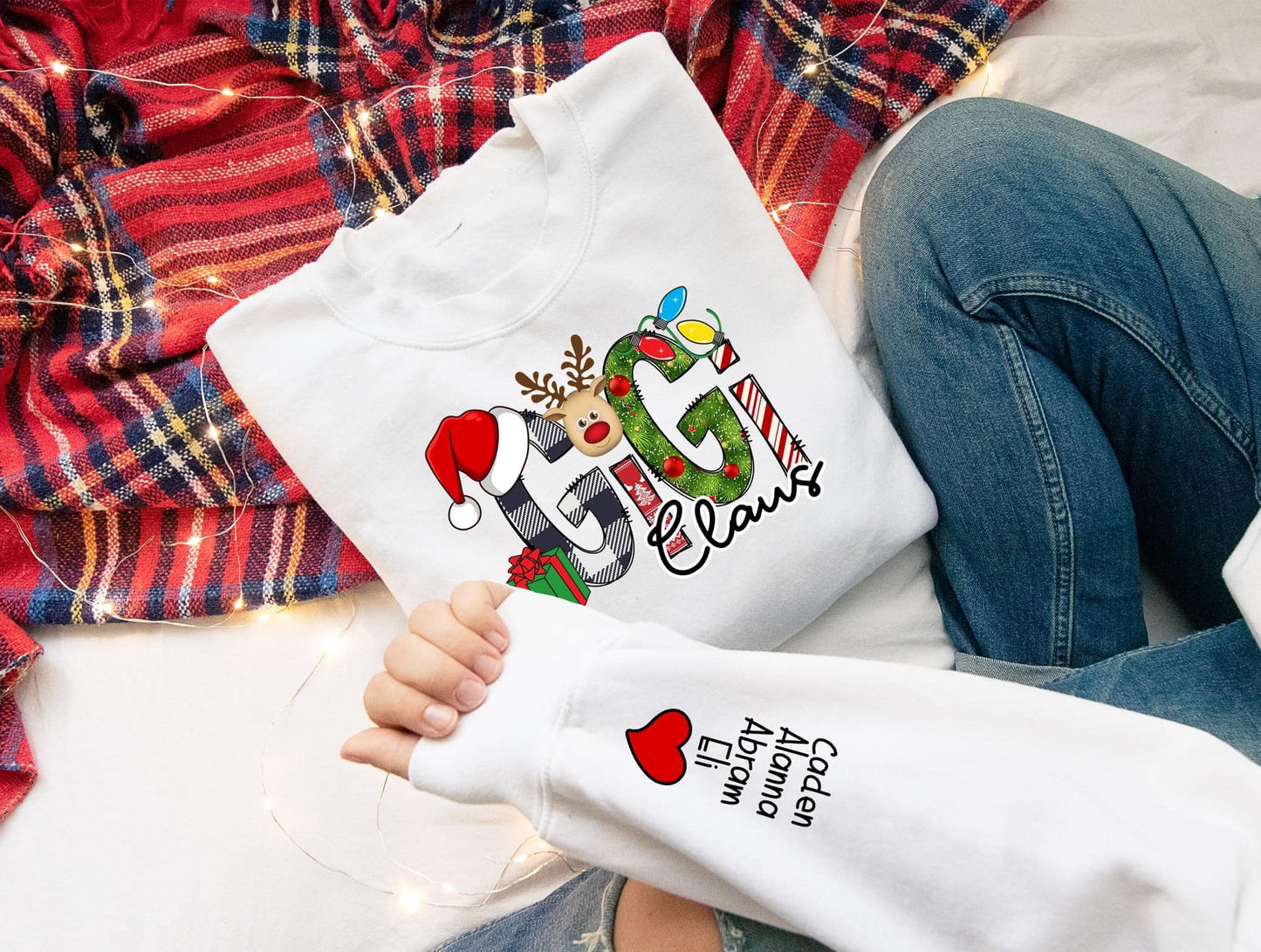 Custom Name Claus Tee or Sweatshirt (PREORDER - ETA 2 WEEKS)