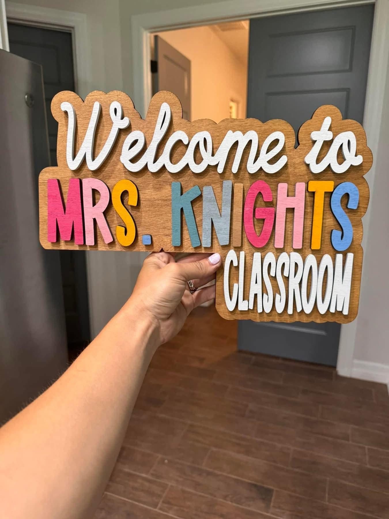 Personalized Teacher Sign (PREORDER - SHIPS IN 4-5 WEEKS)