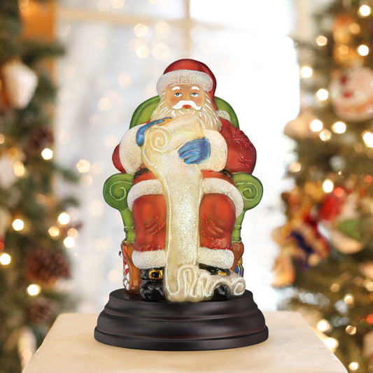 Santa Checking His List Light