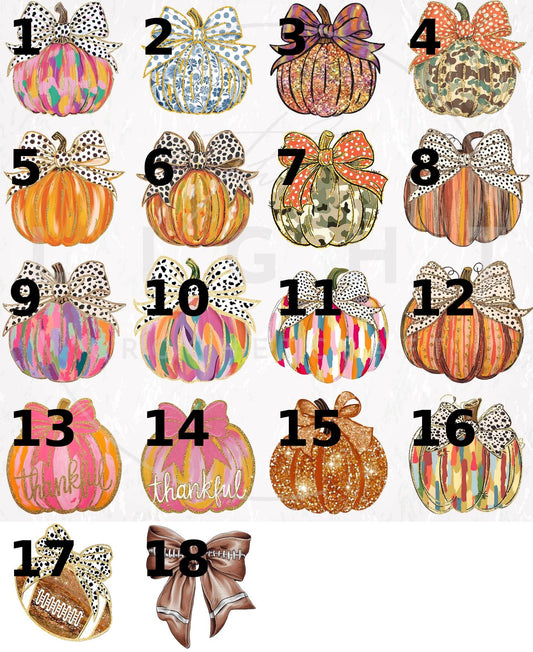 Custom Personalized Fall Door Signs (PREORDER- Arrives in 4-5 wks)