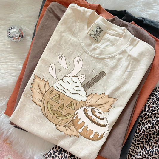 FALL CINNAMON ROLL TEE