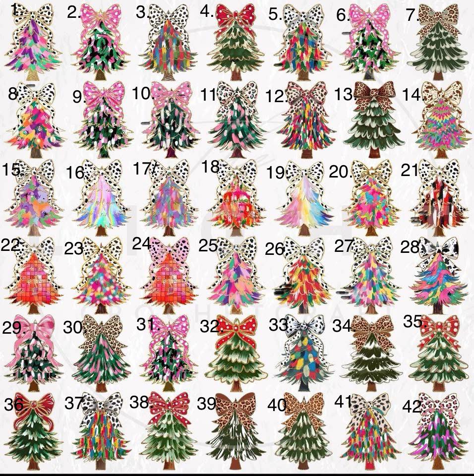 Custom Personalized Printed Christmas Tree Signs (Preorder - Ships in 4-5 Weeks)