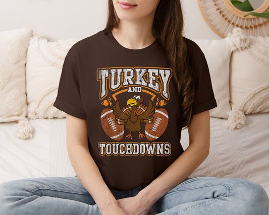 Turkey & Touchdowns - Deal of the Week Tee! (Preorder Closes 10/18, ETA 2 Weeks)