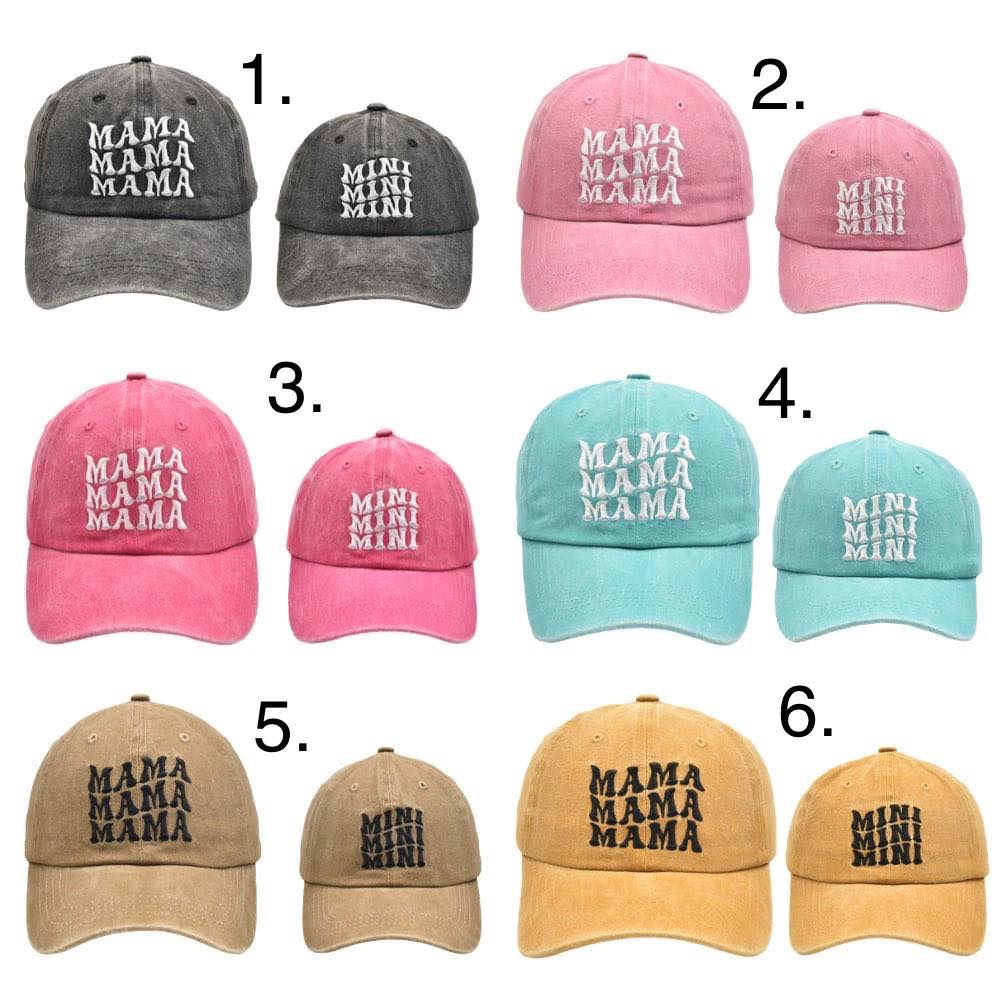 Custom Mama & Mini Hats (PREORDER Closes 11/26, ETA Late Dec.)