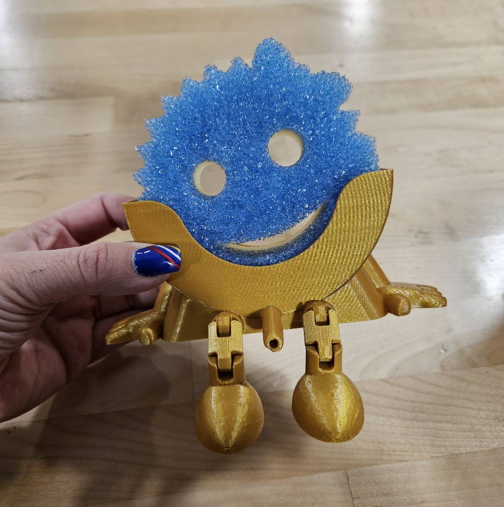 SCRUB DAD SPONGE HOLDER-3D PRINTED