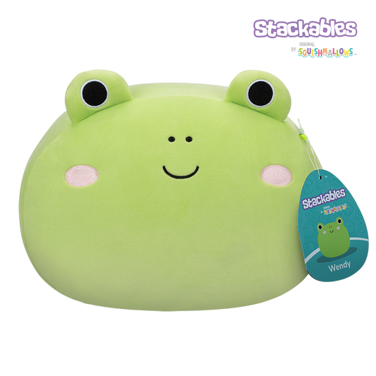 Squishmallows Wendy the Stackable Green Frog 12" Stuffed Plush