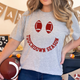 Grey Tee with Footballs
