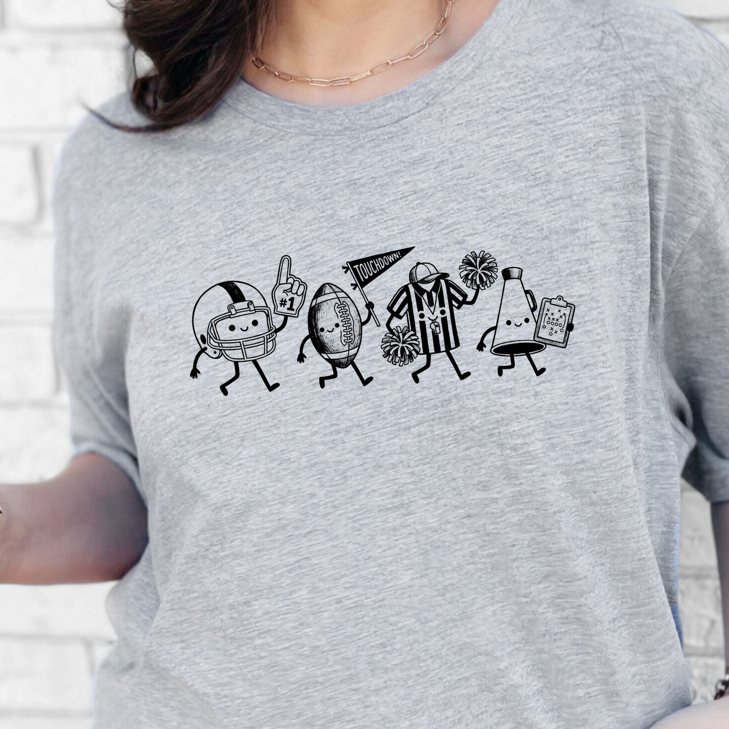 Football Doodles Graphic Tee