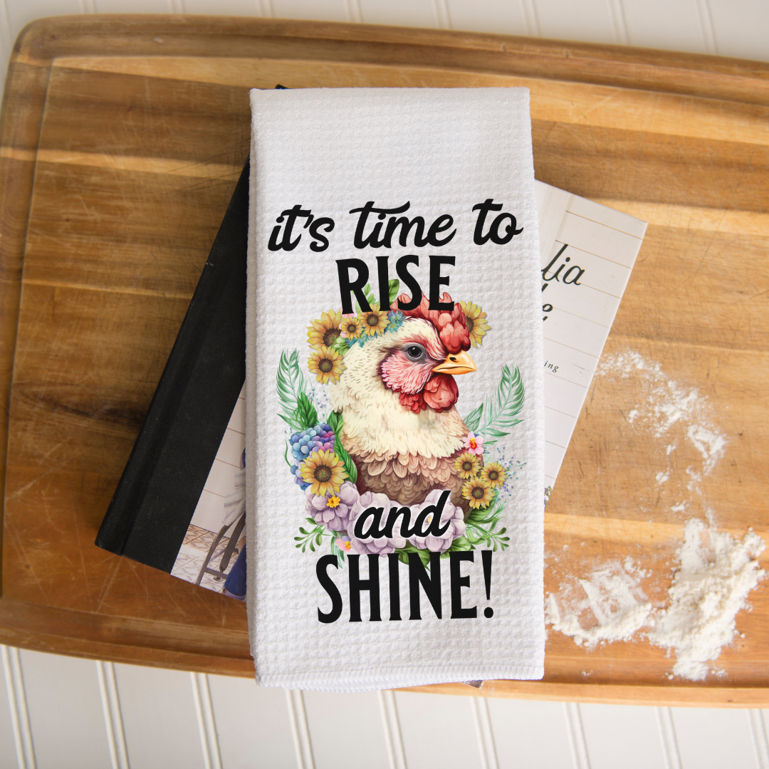 Rise And Shine Kitchen Tea Towel