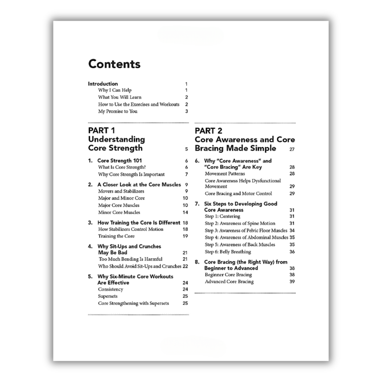 6-Minute Core Strength: Simple Core Exercises to Improve Posture, Build Balance, and Relieve Back Pain(Spiral Bound)