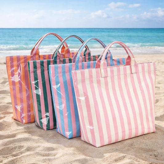 Waterproof Striped  Beach Bag
