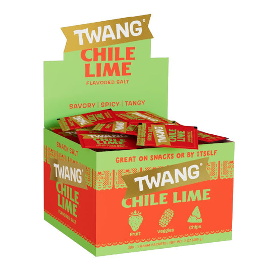Twang Flavored Snack Salt Packets, Lime, Toppings for Popcorn, Fresh Fruits, Veggies & Chips, 1 Gram (Pack of 200)
