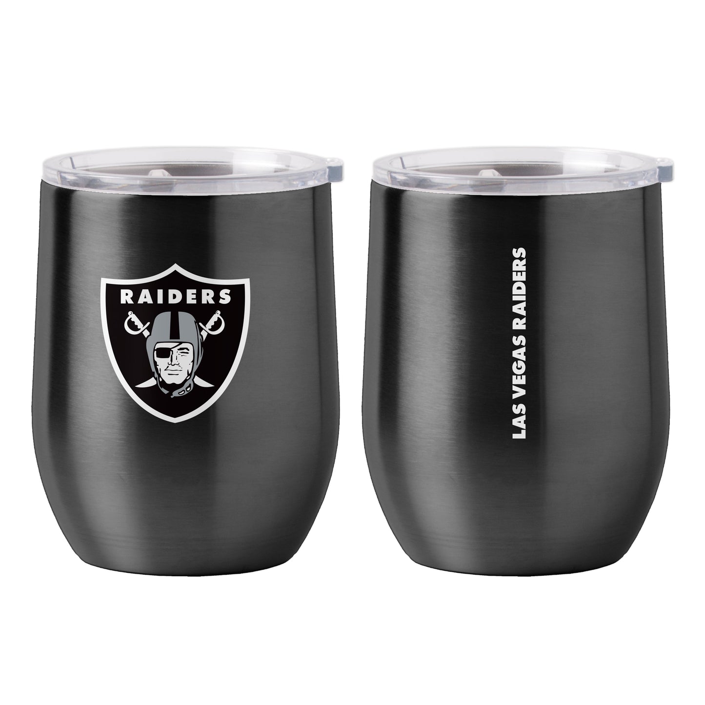 Las Vegas Raiders 16oz Gameday Stainless Curved Beverage Tumbler
