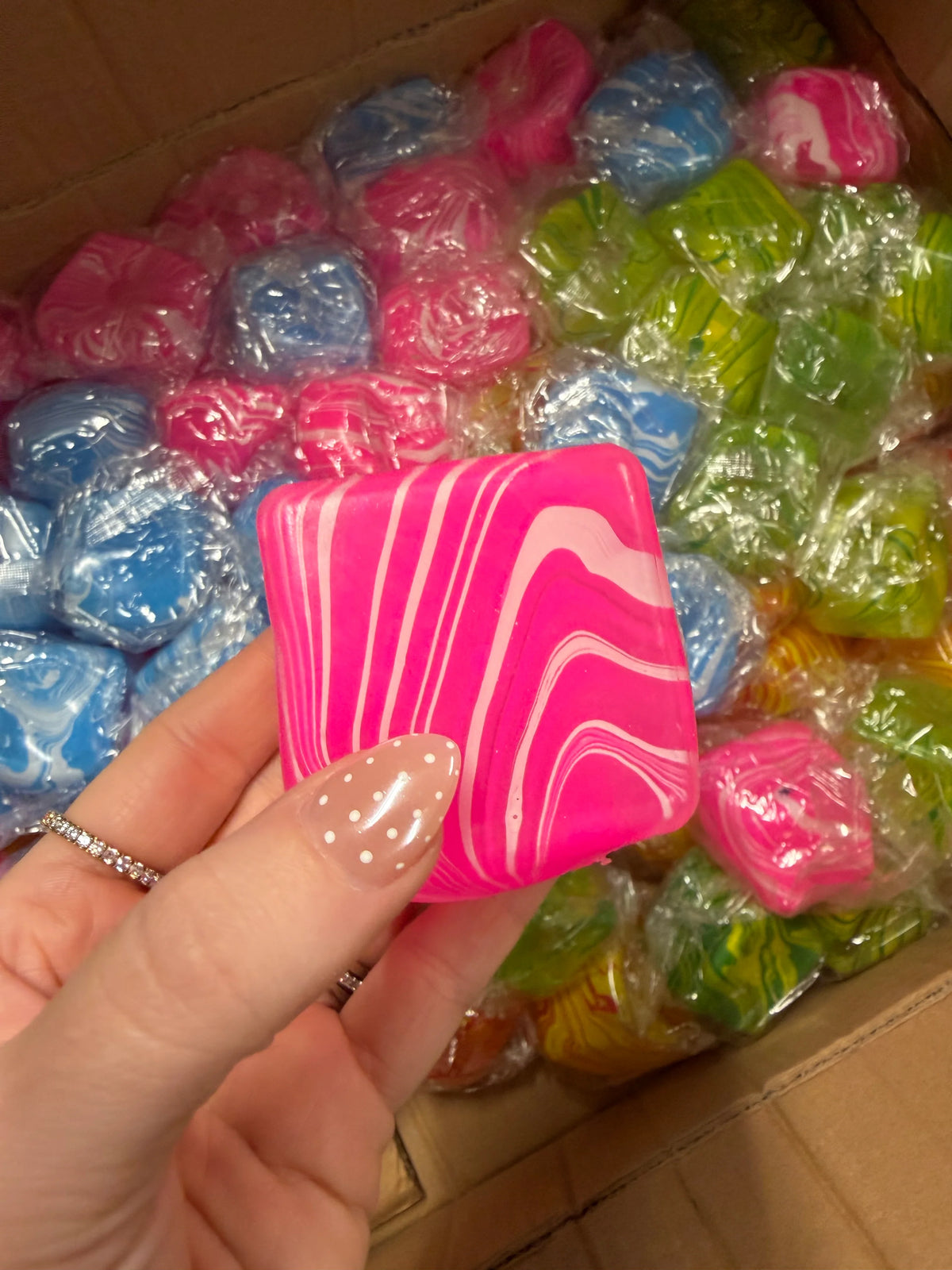 Viral TIE-DYE STRESS Cube Squishy (IN STOCK)