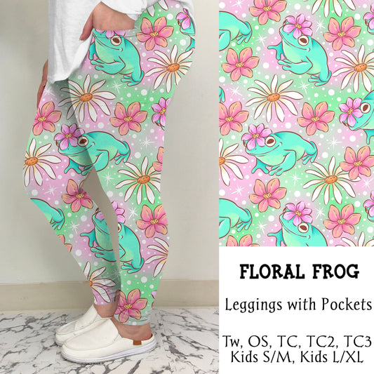Floral Frog Leggings/Joggers | PREORDER CLOSES 3/8, ETA LATE APRIL