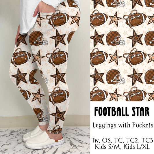 Football Star Leggings/Joggers | Preorder Closes 7/28, ETA Mid Sept.