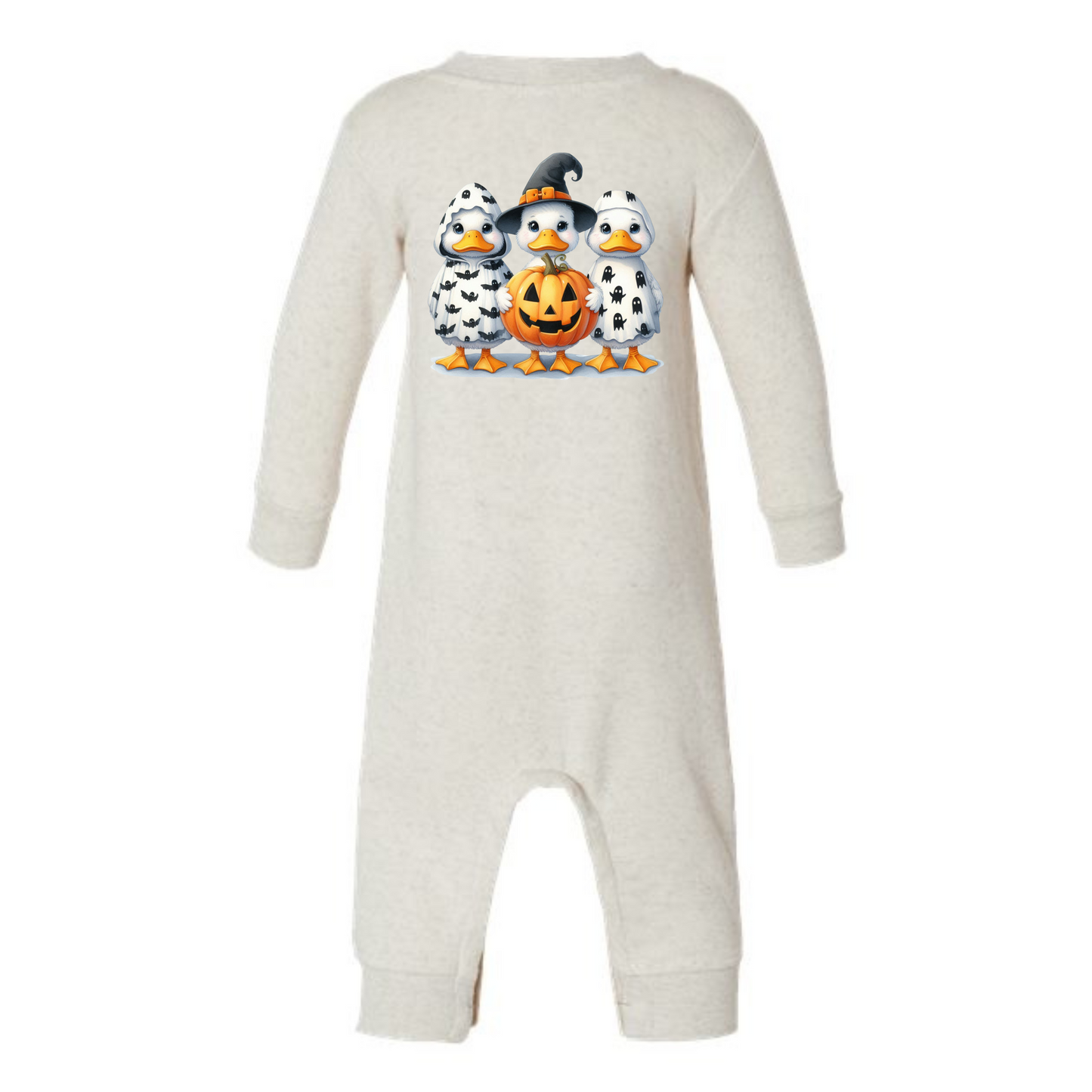 Quack-o’-Lantern Crew Infant Graphic Fleece One-Piece
