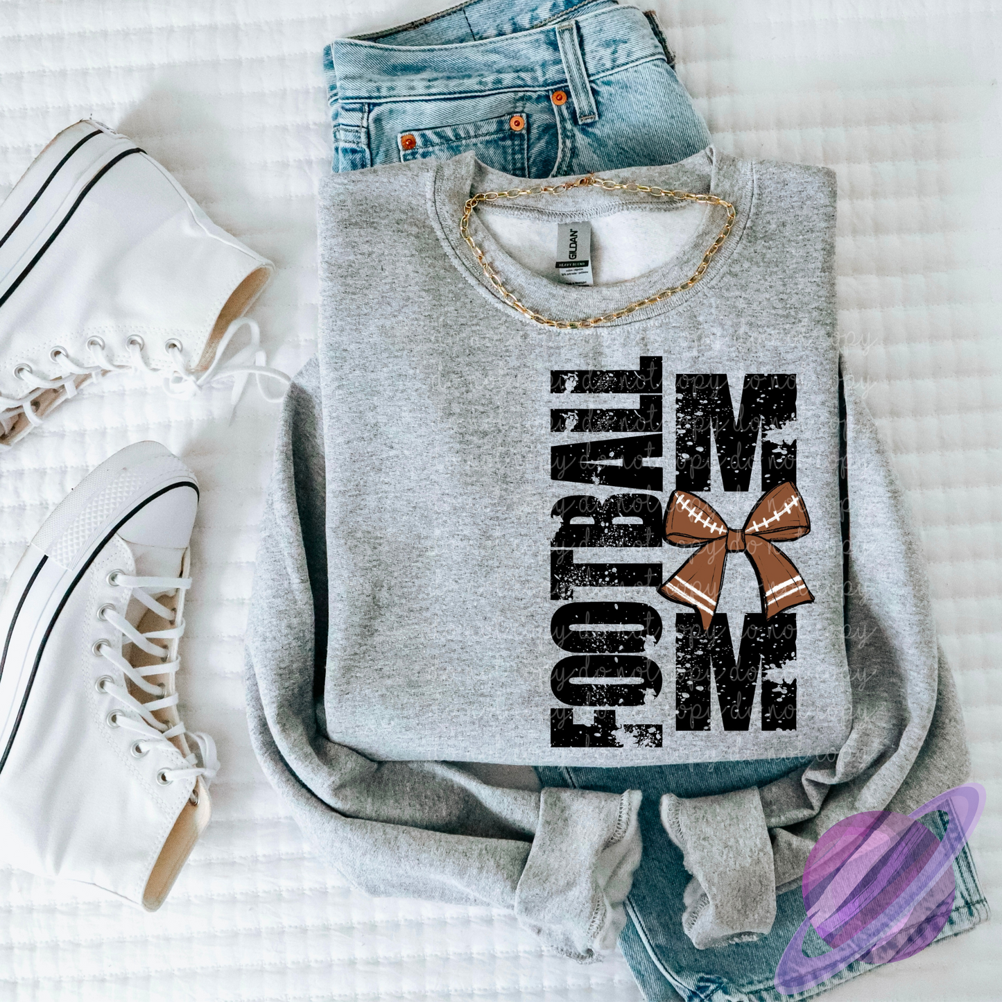 SPORTS MOM COLLECTION WITH BOW SWEATSHIRT (MULTIPLE OPTIONS - PUT THE OPTION IN THE ORDER NOTES)