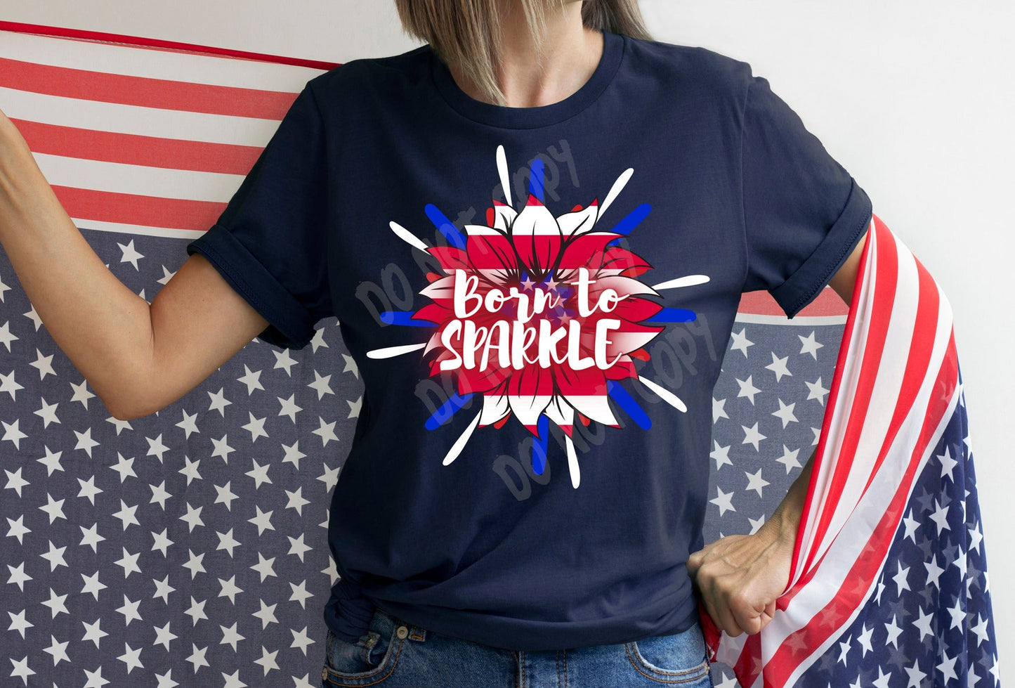 BORN TO SPARKLE- UNISEX TEE ADULTS/KIDS