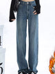 Vintage Blue-Fleece-lined Thickened