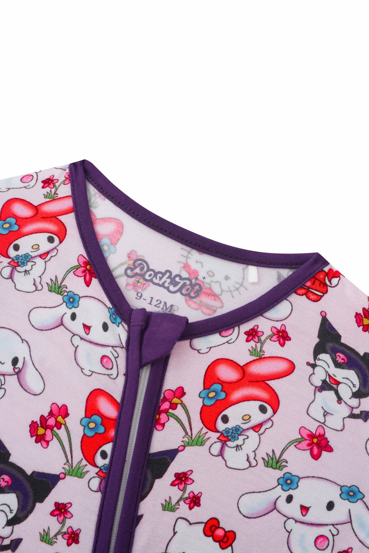 PoshTOT Sanrio My Melody Bamboo Baby Convertible Zippy Romper