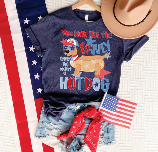 Americana Hotdog Tee