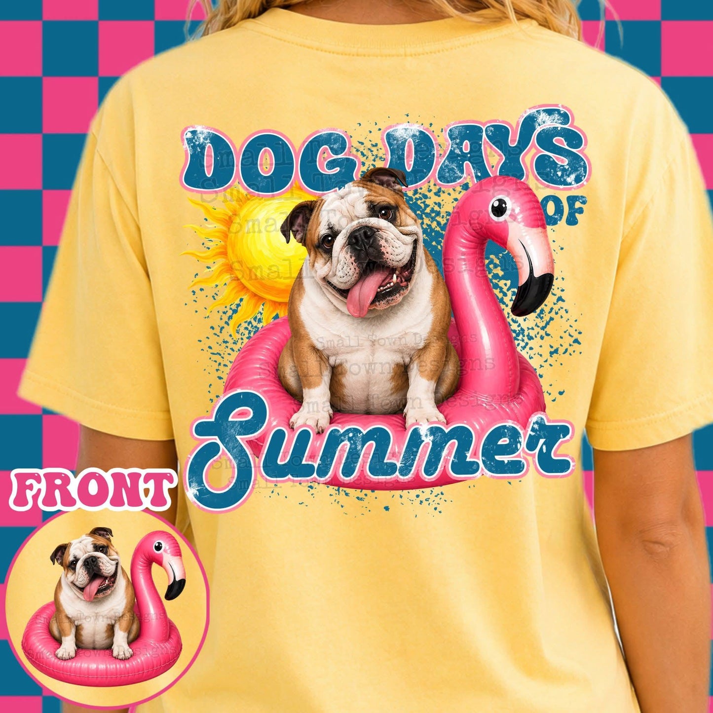 DOG DAYS OF SUMMER DOUBLE SIDED TEE