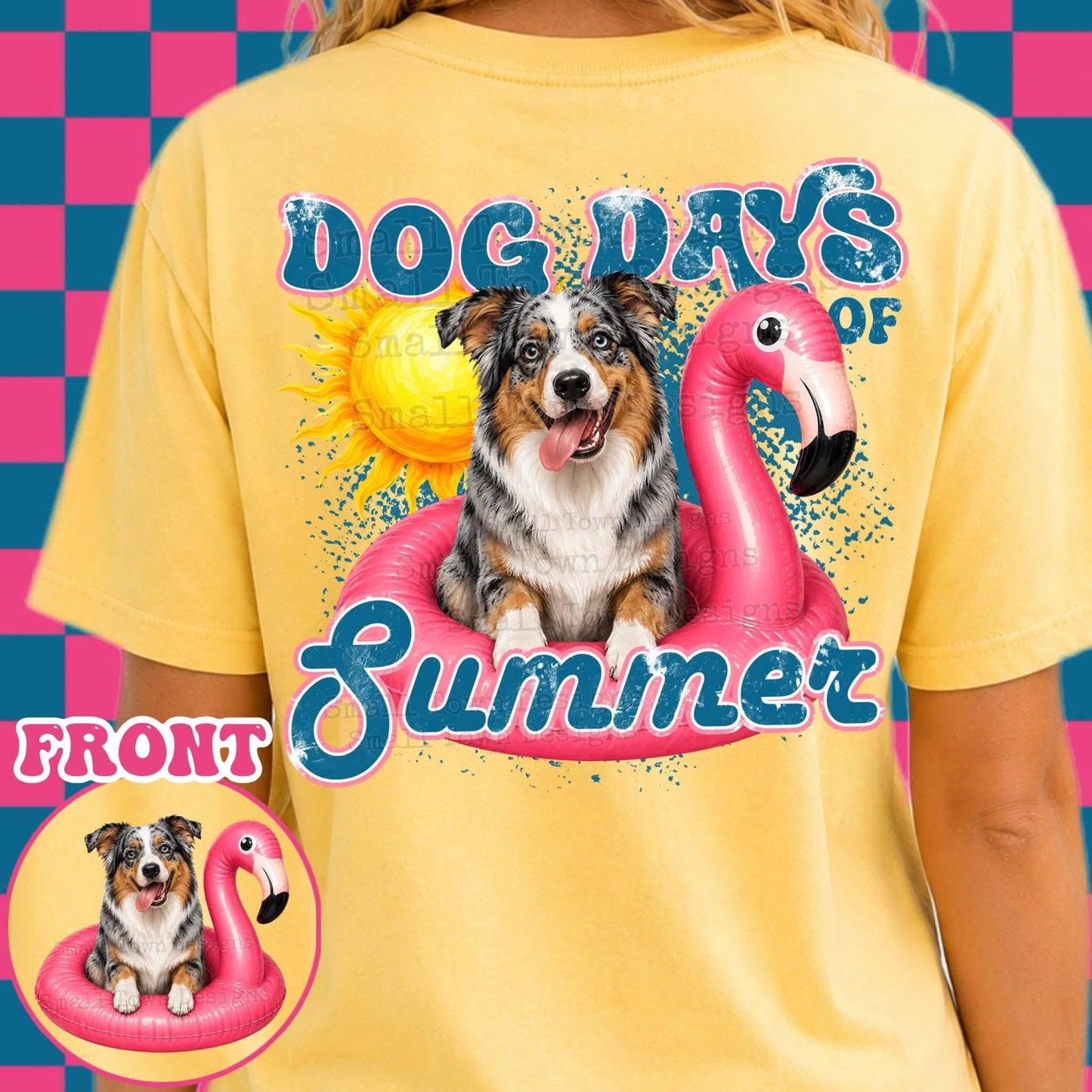 DOG DAYS OF SUMMER DOUBLE SIDED TEE