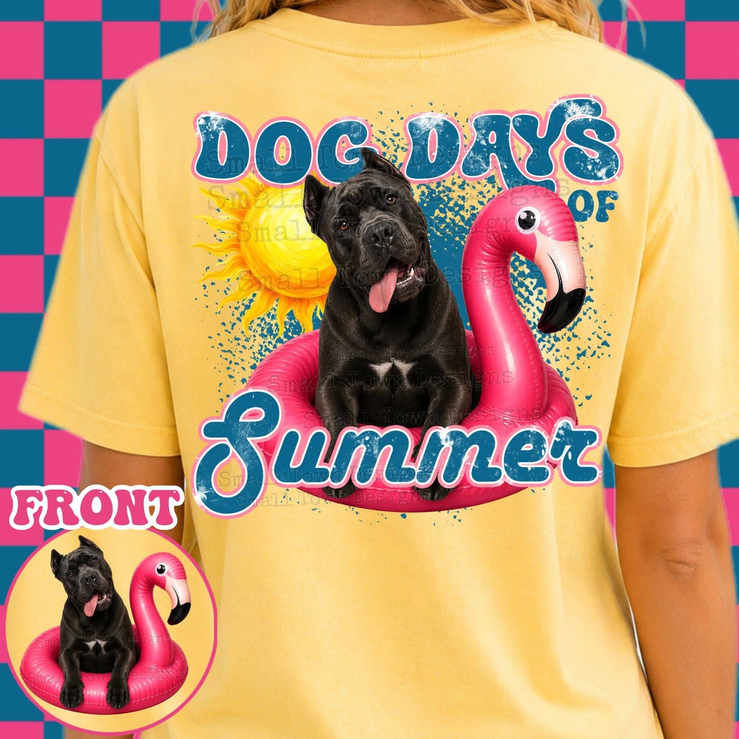 DOG DAYS OF SUMMER DOUBLE SIDED TEE