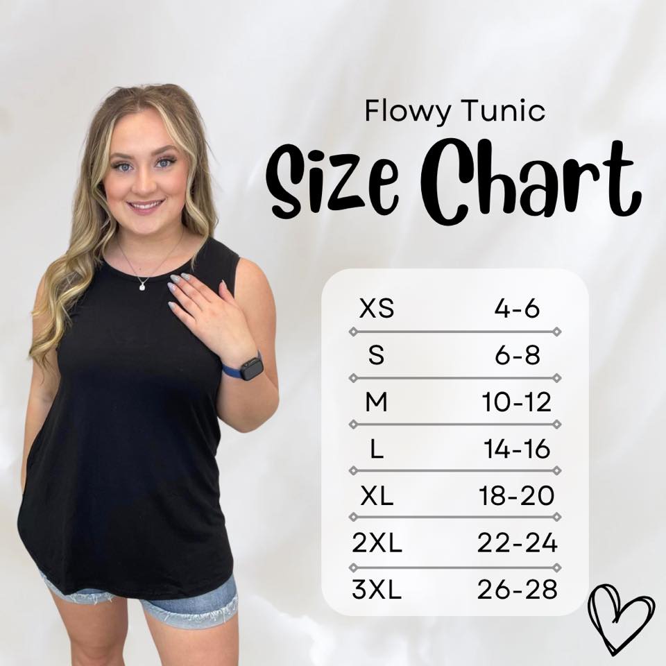 Solid Tunic Tank Top *RTS