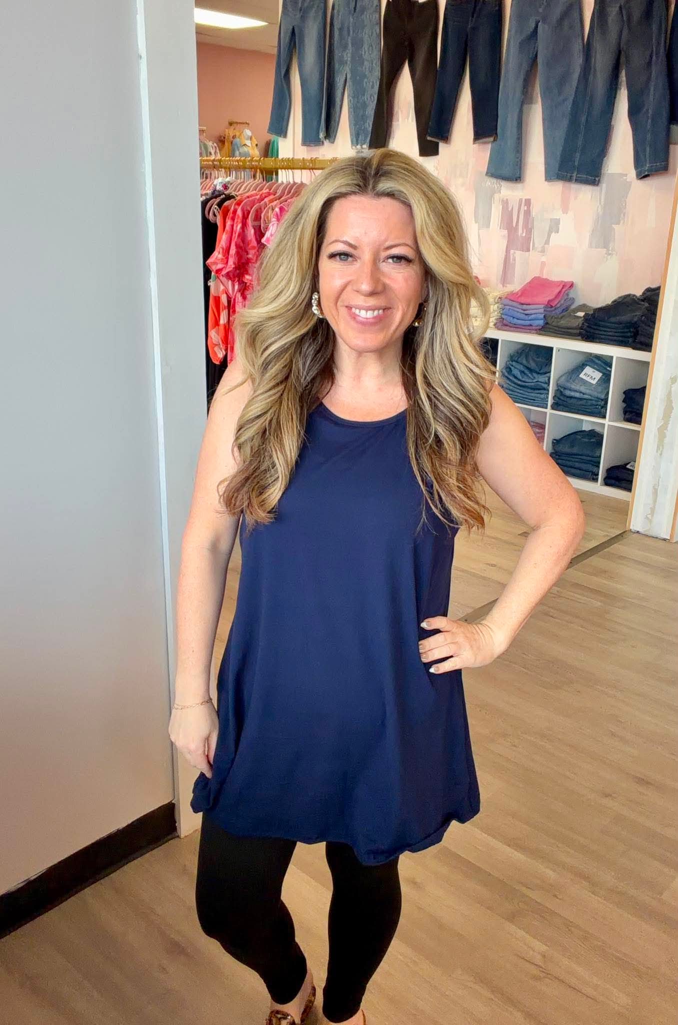 Solid Tunic Tank Top *RTS