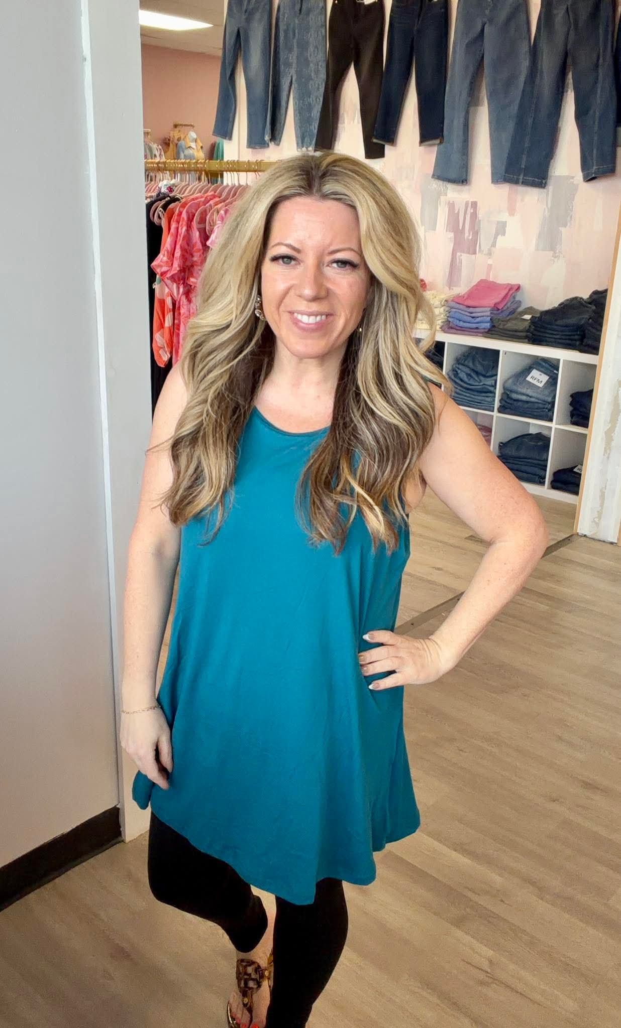 Solid Tunic Tank Top *RTS