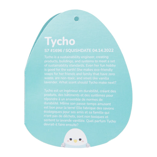 Squishmallows Tycho the Parakeet 7.5" Stuffed Plush