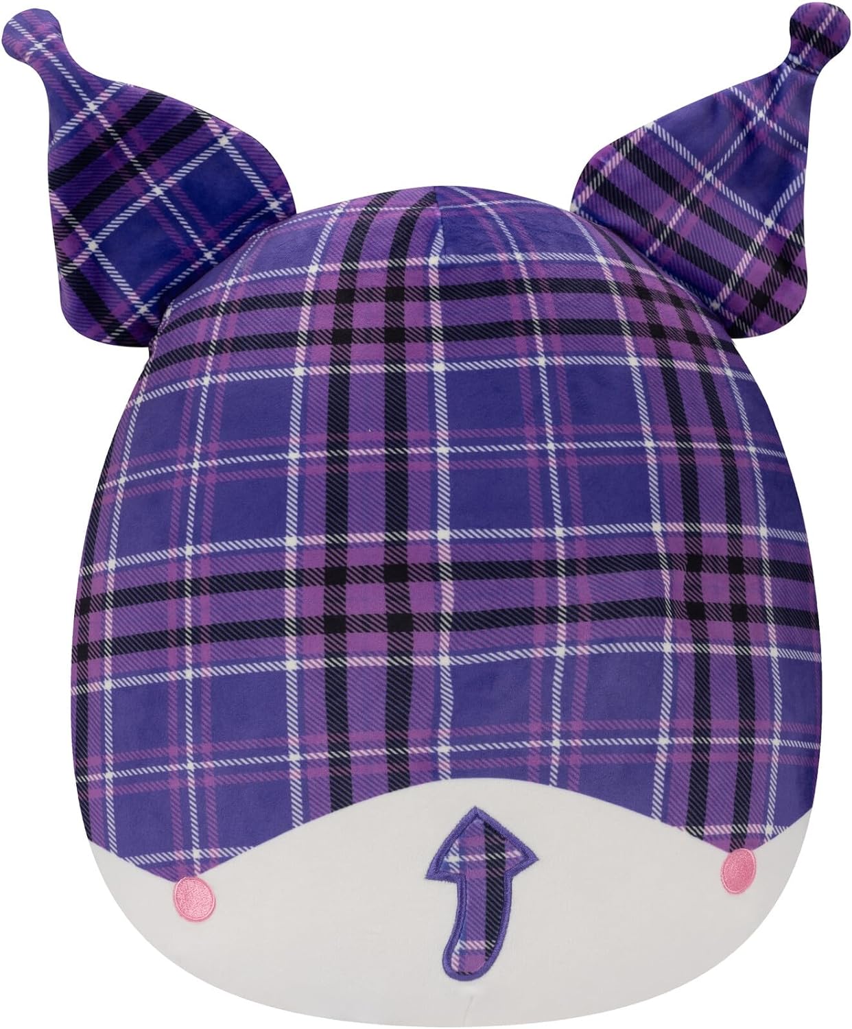 Squishmallows Purple Plaid Kuromi 6.5" 2023 Sanrio Winter Collection Stuffed Plush