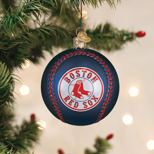 Red Sox Baseball Ornament