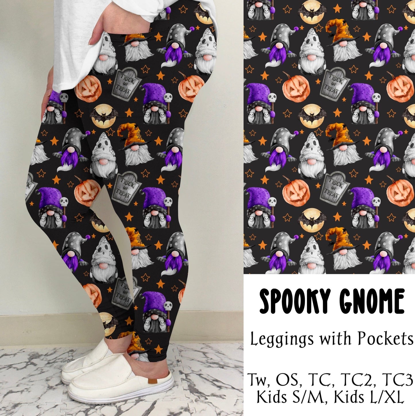 Spooky Gnome Leggings/Joggers | Preorder Closes 7/28, ETA Mid Sept.