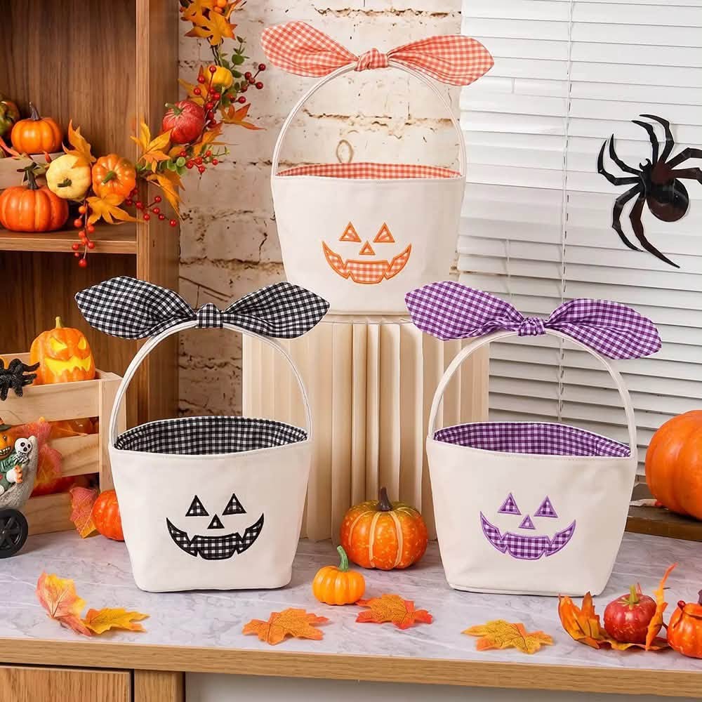 Custom Gingham Halloween Basket (PREORDER CLOSES 8/30, ETA LATE SEPT.)
