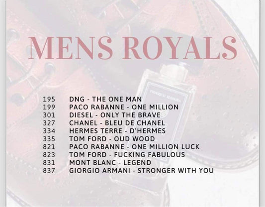 Royals Collection for Him - Full List (PREORDER - ETA 2 WEEKS)