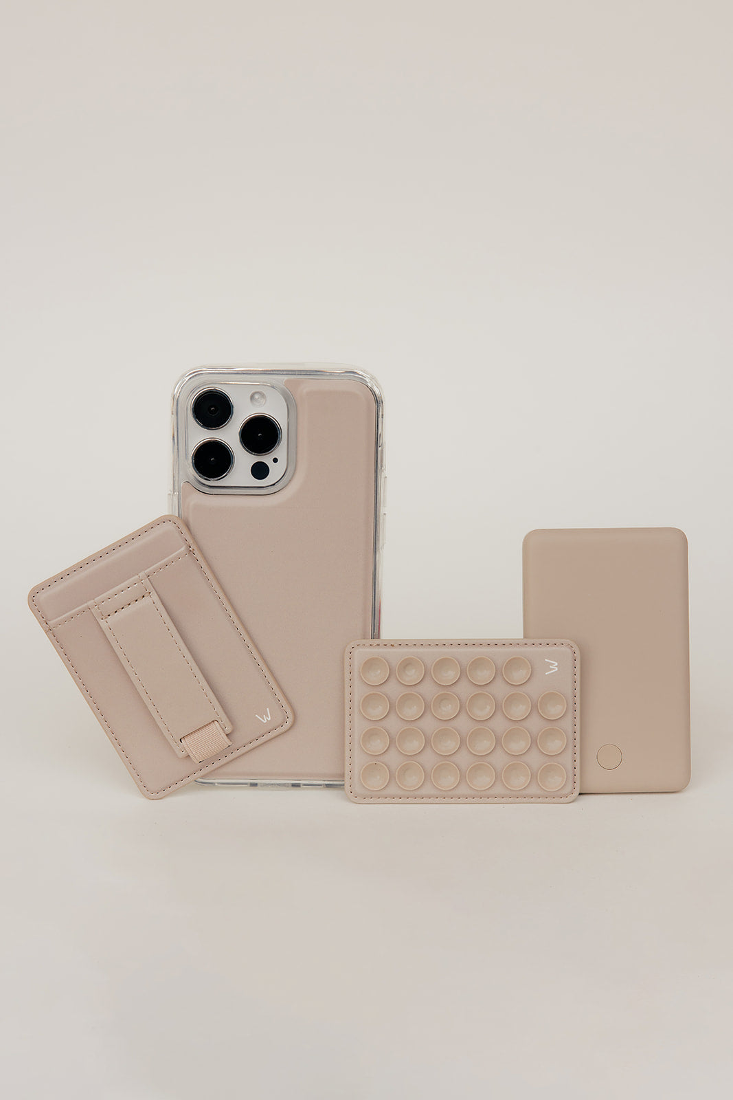 Almond Cream Magnetic Wallet