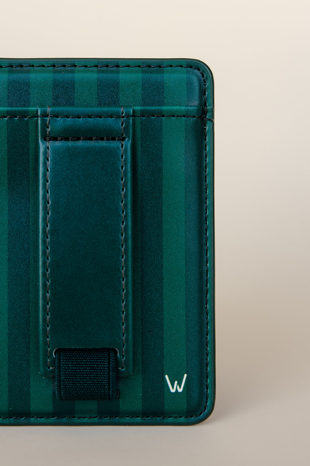 Evergreen Stripe Magnetic Wallet