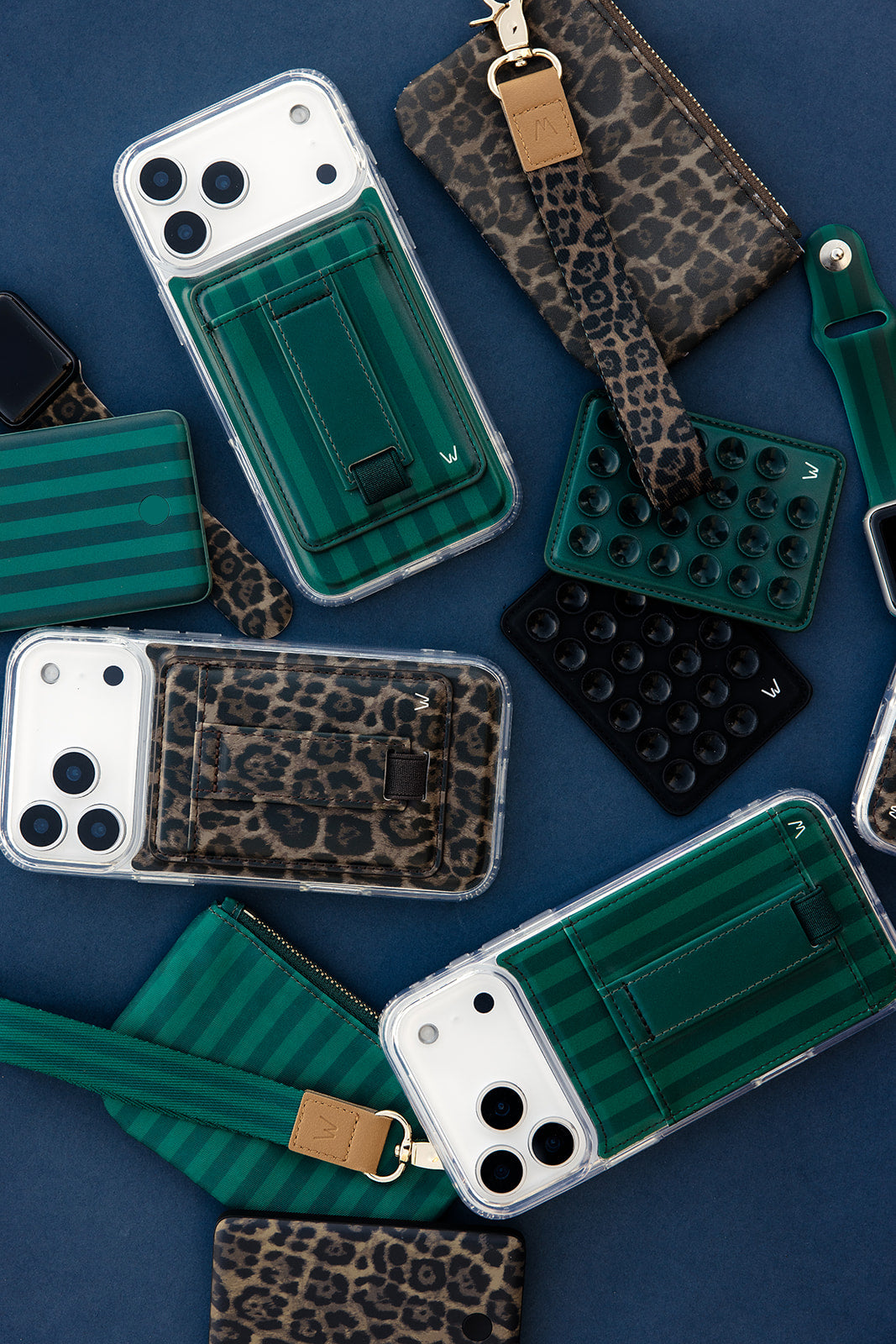 Evergreen Stripe Magnetic Wallet