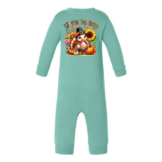 Little Turkey Infant Graphic Fleece One-Piece