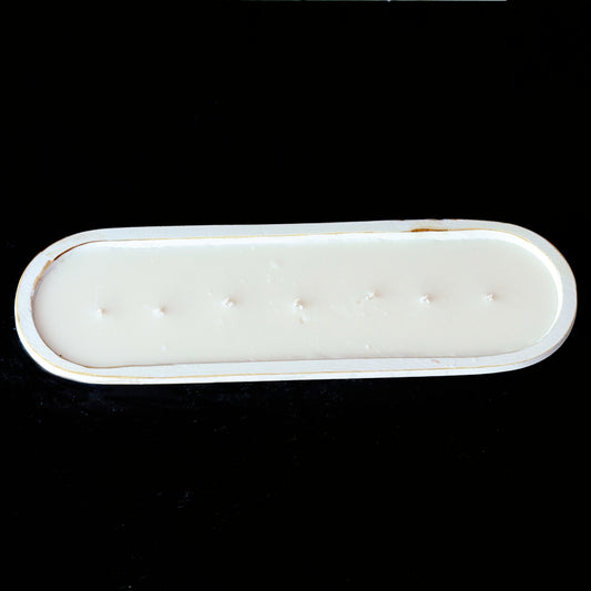 Whiskey & Coffee - 7 Wick White Dough Bowl Soy Candle