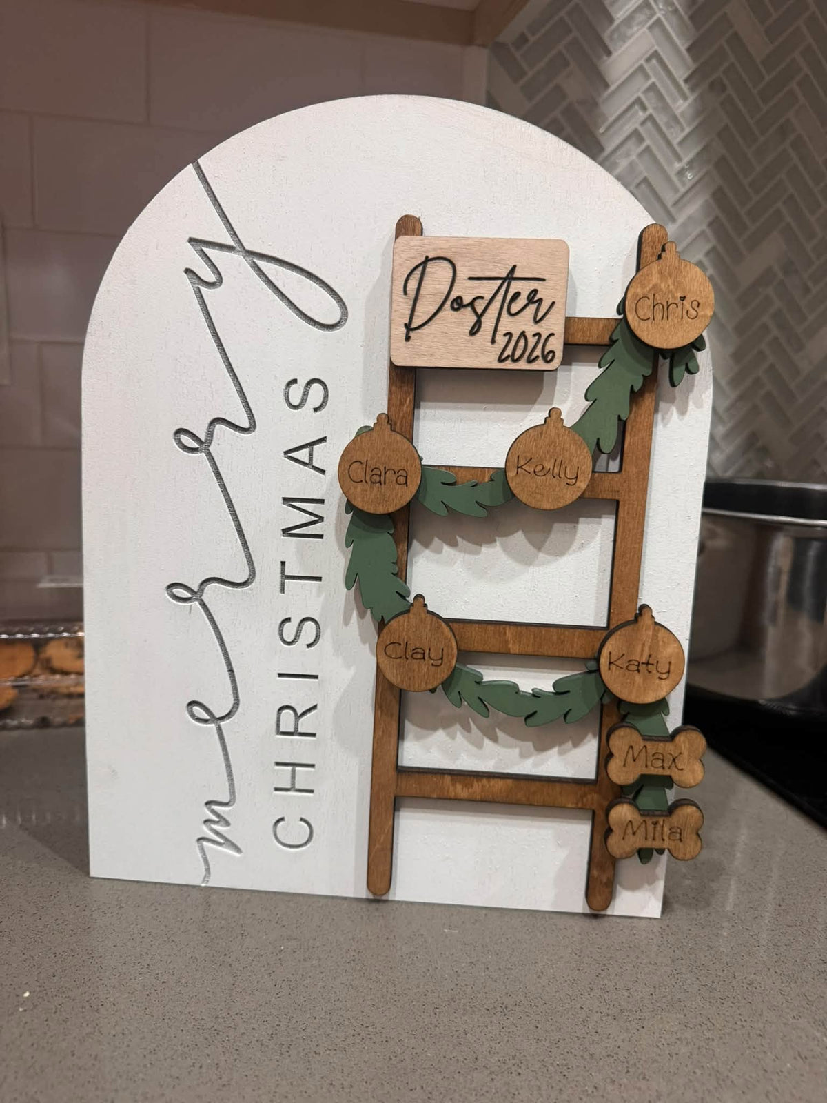 Custom PERSONALIZED HOLIDAY SHELF SITTER (PREORDER- ETA ~6 WEEKS)
