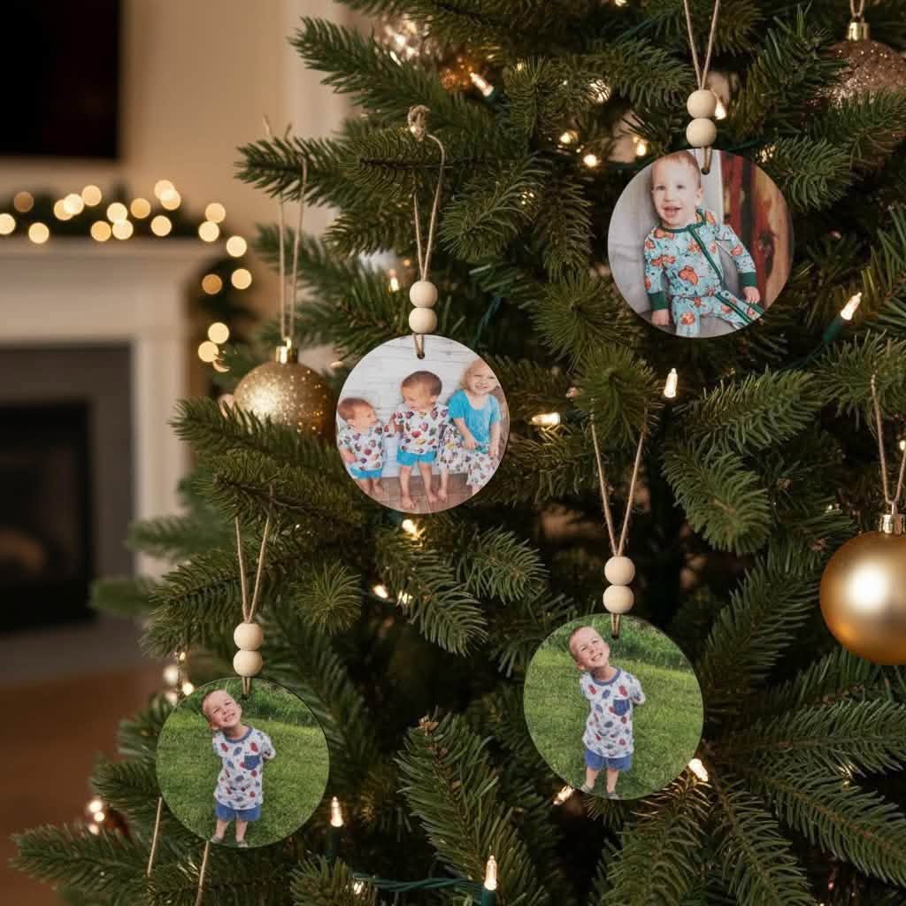 Custom PERSONALIZED PHOTO Ornament (PREORDER- ETA ~6 WEEKS)