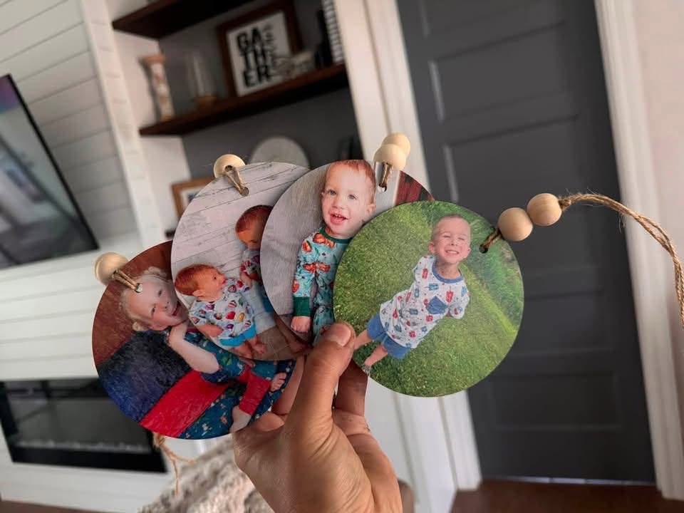 Custom PERSONALIZED PHOTO Ornament (PREORDER- ETA ~6 WEEKS)