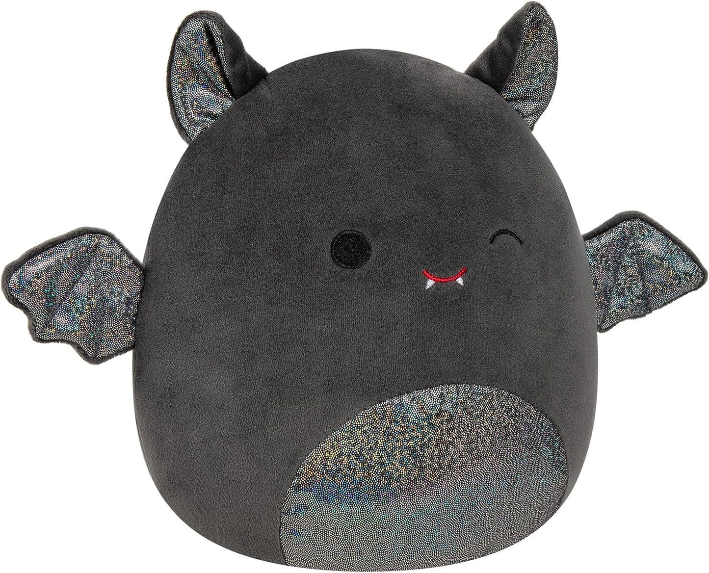 Squishmallows Emily the Bat Winking Eye with Shimmering Belly, Wings, & Ears 8" 2023 Halloween Collection Stuffed Plush